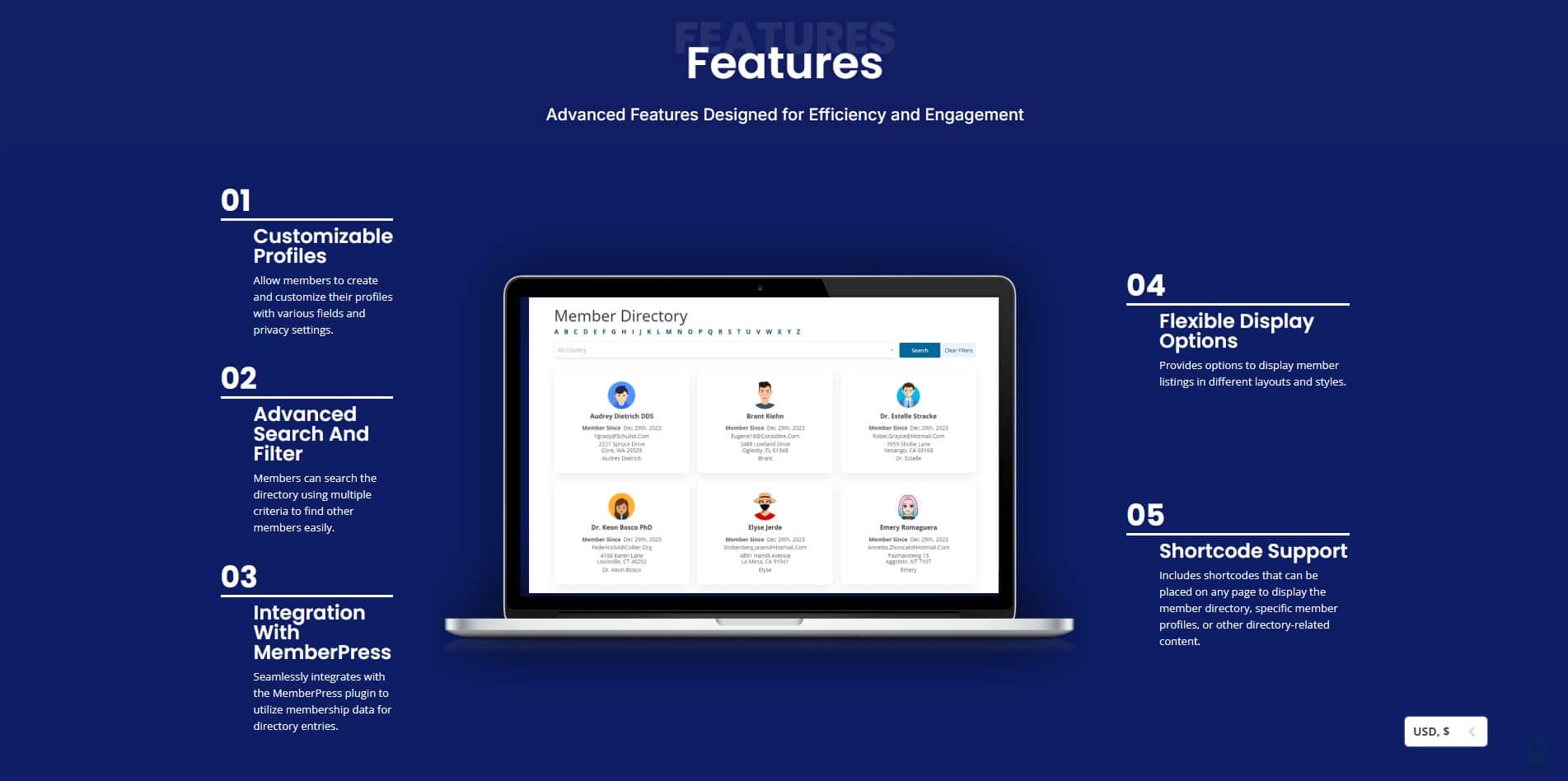 Member Directory website